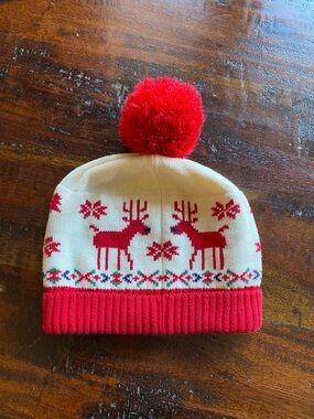 Hanna Andersson Pom hat Cozy Sweaterknit Cap Dear Deer L (6-12 years)